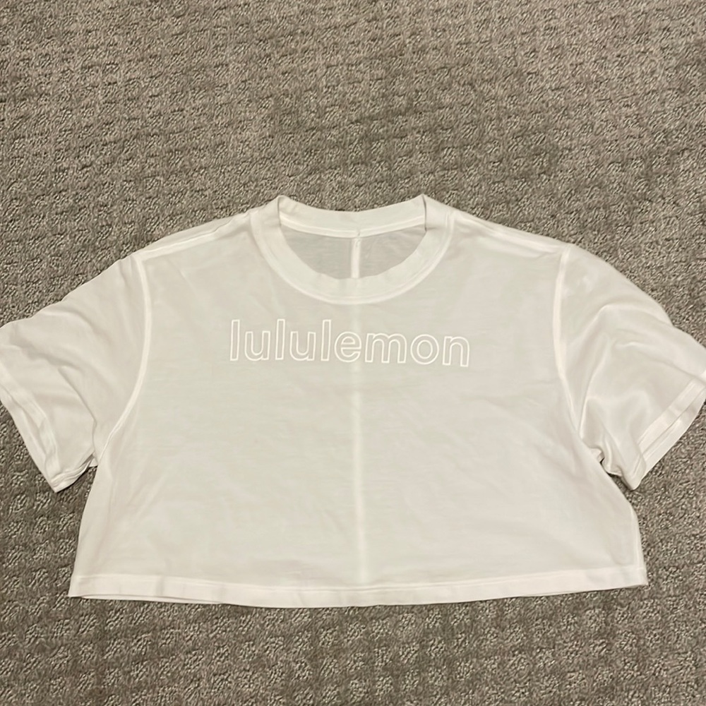All Yours crop tee *logo
